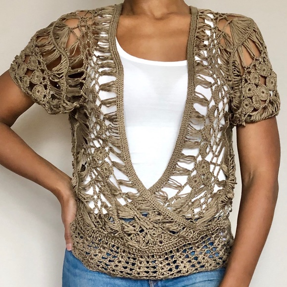 MIRACLE CITY Crochet Top S/M - Picture 1 of 6